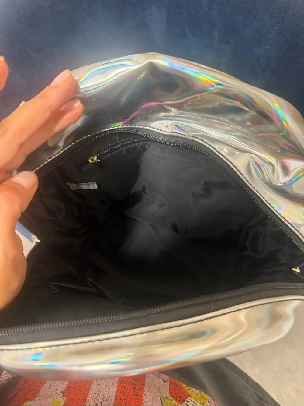 Zumba Funked Up Silver Holographic Backpack